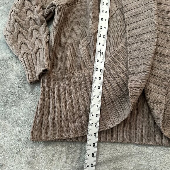 NWT Soft Surroundings Brown Chunky Sweater Cardigan Women's 2X 2XL - Picture 4 of 5